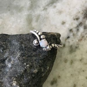 Antique Sterling silver and Opal ring